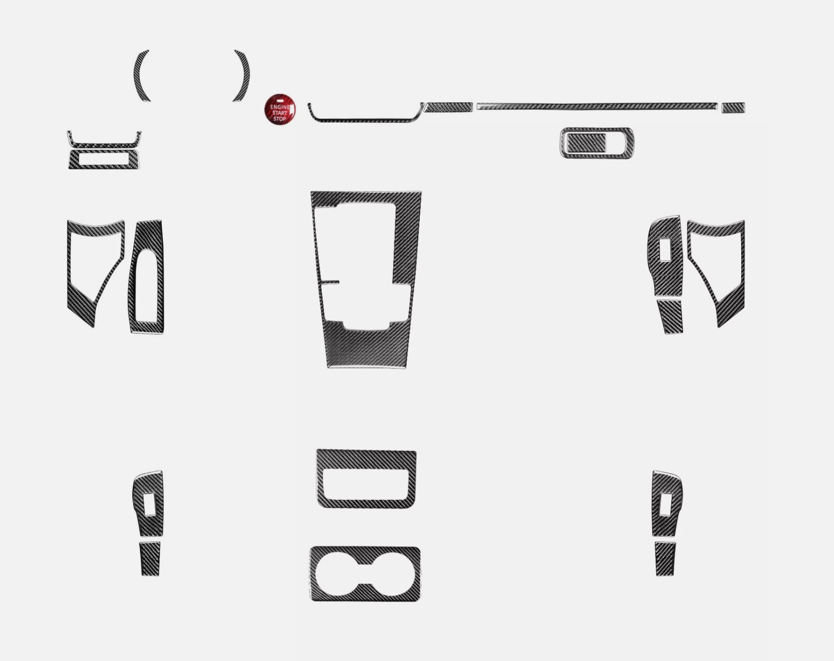 Mazda 3 (2020–2023) Carbon Fiber Interior Trim Kit