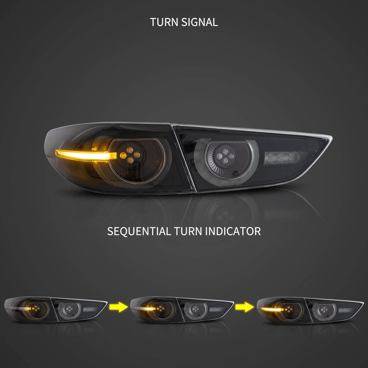 4th gen Mazda 3 sedan aftermarket Tail Lights