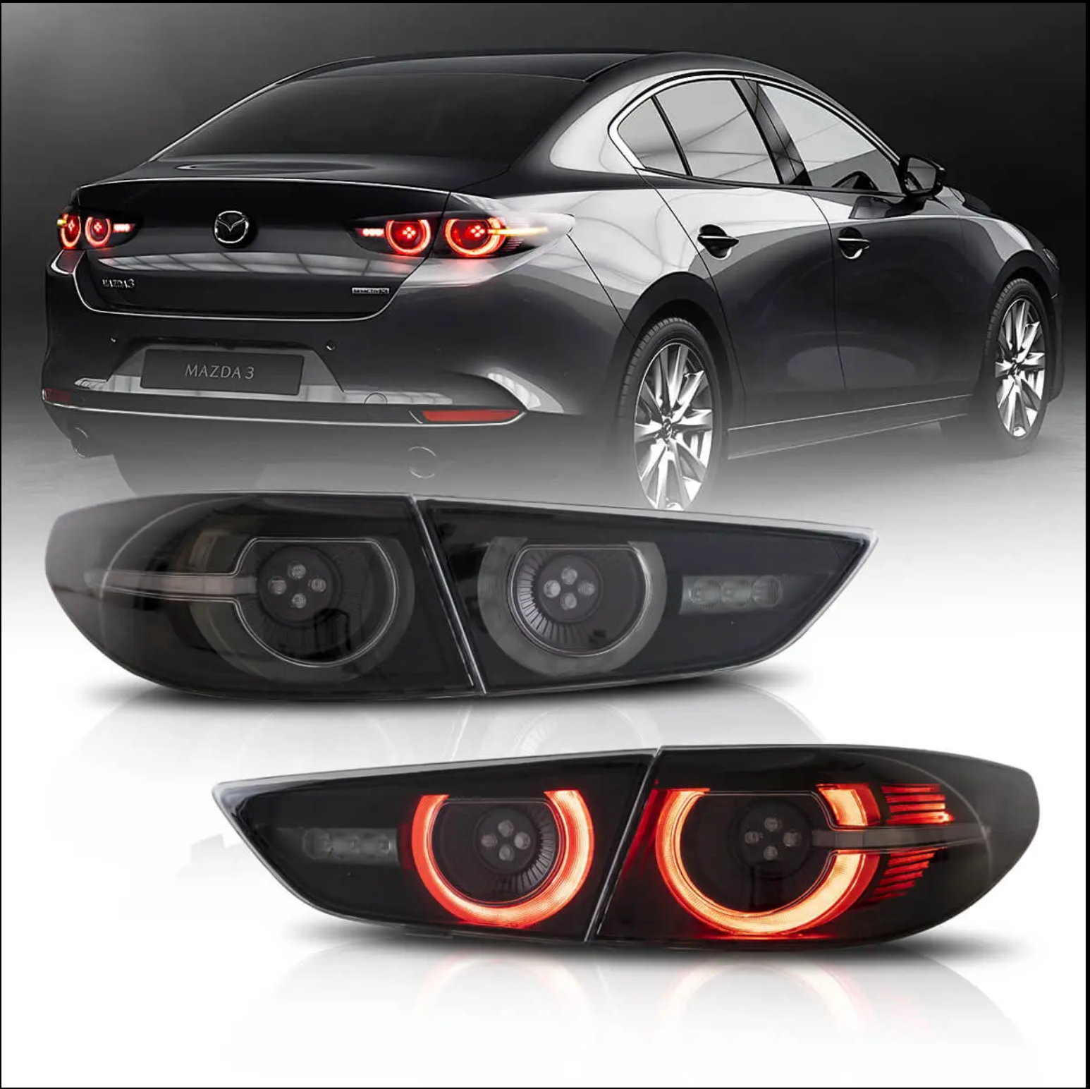 4th gen Mazda 3 sedan aftermarket Tail Lights